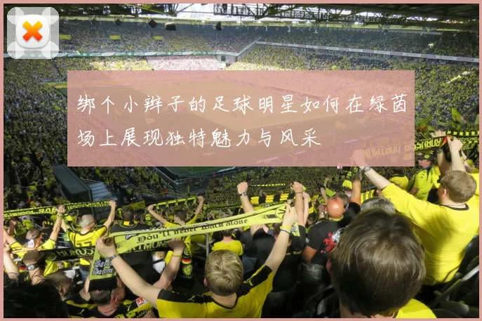 绑个小辫子的足球明星如何在绿茵场上展现独特魅力与风采